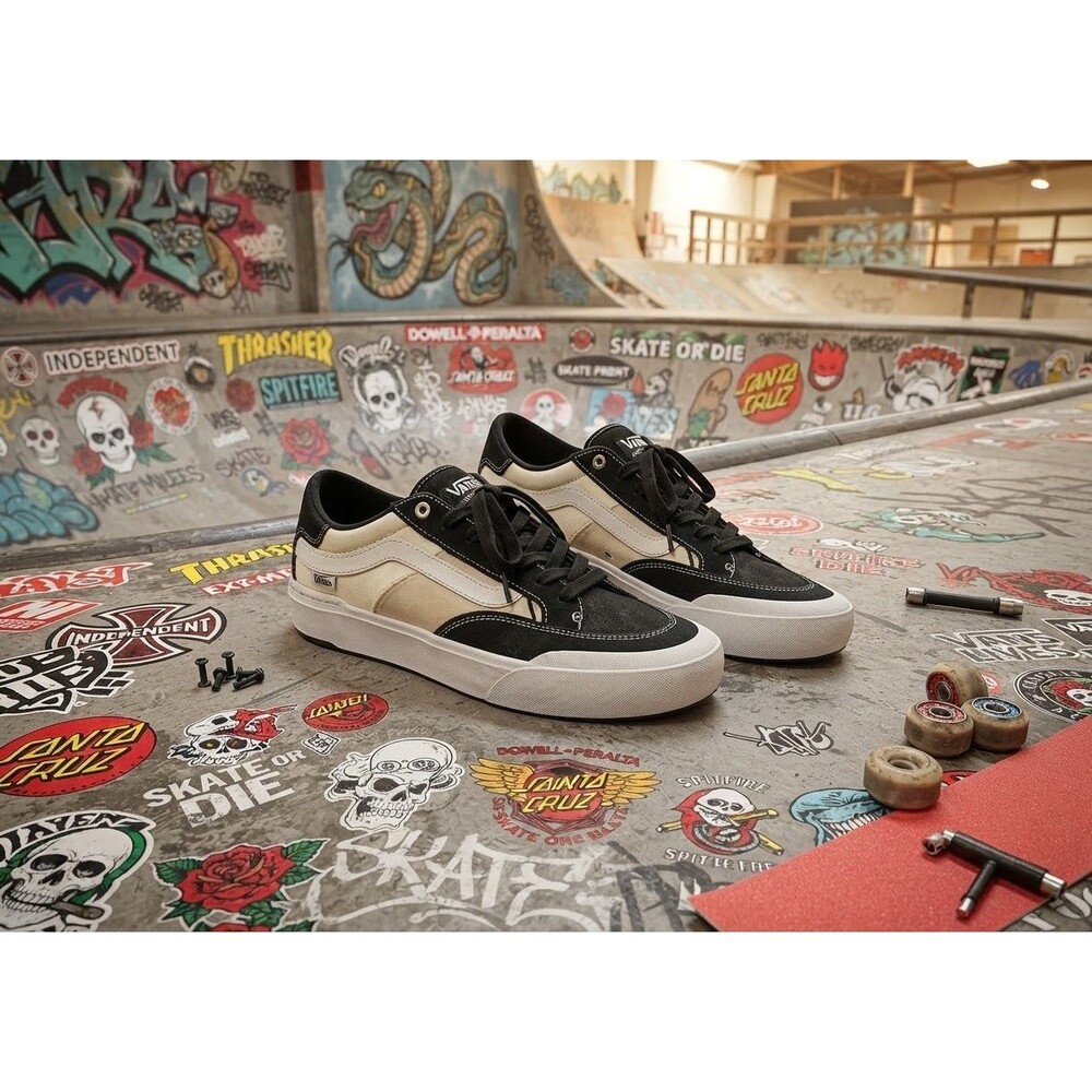 Vans Berle Pro Black White Skate Shoes Men 10.5 Elijah Berle WaffleControl Suede
